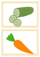 Vorschau - Bildkarten - flashcards fruits and vegetables_Wort- und Bildkarten Englisch - Seite 2