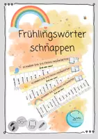 Vorschau - Spiele - Frühlingswörter schnappen: Groß- und Kleinschreibung - Deckblatt