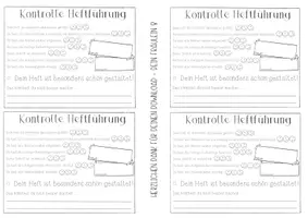 Vorschau - Anderer Materialtyp - Kontrolle der Heftführung - zum Einkleben in Schülerhefte - Seite 3