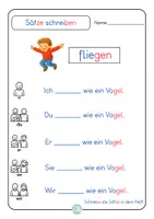 Vorschau - Arbeitsblätter - Verben konjugieren leicht gemacht- Satzebene - Seite 3