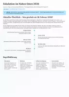 Vorschau - Arbeitsblätter - Kostenloses Unterrichtsmaterial 2026: Eskalation im Nahen Osten – Kompakt & fachübergreifend (Sek I & Sek II) - Deckblatt