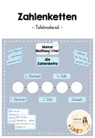Vorschau - Präsentationen/Tafelbilder - Zahlenketten Tafelmaterial - Wortspeicher & Fachbegriffe für sprachsensiblen Mathematikunterricht - Deckblatt
