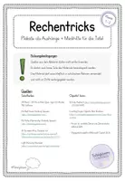 Vorschau - Merkblätter - Rechenstrategien: Rechentricks als Merkhilfe und als Aushang - Seite 1