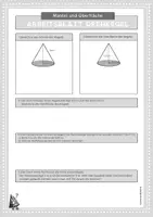 Vorschau - Arbeitsblätter - Kegel: Arbeitsblätter zum Üben und Festigen - Seite 1