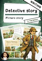 Vorschau - Arbeitsblätter - 🕵️♂️ Writing: Detective story - picture story - Deckblatt