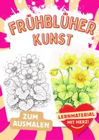 Vorschau - Mal- und Bastelvorlagen - Kunst Frühblüher - Deckblatt