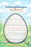 Vorschau - Arbeitsblätter - Schwungübungen im Osterei – Feinmotorik fördern im Frühling (Gratis Download) für Kita und Vorschule - Deckblatt