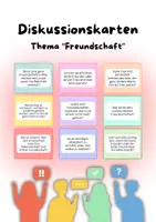 Vorschau - Bildkarten - Diskussionskarten - Thema: Freundschaft - Deckblatt