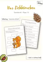 Vorschau - Arbeitsblätter - Das Eichhörnchen - Sachunterricht GS 1 - Deckblatt