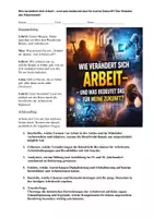 Vorschau - Stundenentwürfe - Wie verändert sich Arbeit – und was bedeutet das für meine Zukunft? Der Wandel der Arbeitswelt! Lernsituation mit Zusatzmaterial (Tafelbild und Erweiterungsaufgaben in 2 Niveaustufen)! - Seite 2