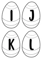 Vorschau - Mal- und Bastelvorlagen - Ostereier Buchstaben und Zahlen (Klassenzimmerdekoration) - Seite 3