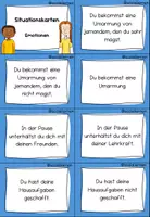 Vorschau - Arbeitsblätter - Situationskarten für Gefühle und Situationen im Alltag - Emotionsrad - Seite 3