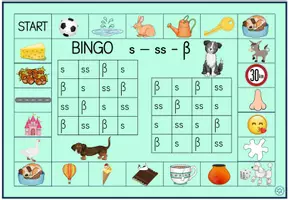 Vorschau - Spiele - Bingo s, ss, ß s-Laute Hundeklasse Deutsch 4. Klasse - Seite 3