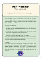 Vorschau - Merkblätter - Der Wort-Automat - Grammatik einfach repariert - Seite 1