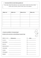 Vorschau - Arbeitsblätter - Merkwörter - Arbeitsblatt - Seite 1