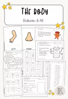 Vorschau - Arbeitsblätter - Englisch - The body (Körperteile) - Deckblatt