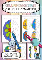 Vorschau - Arbeitsblätter - Ostereier-Symmetrie - Vorschule / 1. Klasse - Deckblatt