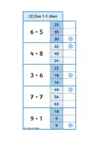 Vorschau - Aufgabenkarten - 8x Klammerkarten: Das kleine 1x1 üben (Multiplikation & Division, Malrechnen & Geteiltrechnen) - Seite 2