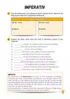 Vorschau - Arbeitsblätter - Imperativ Erklärung und Übungen - Seite 1