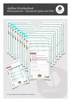 Vorschau - Arbeitsblätter - Stationenlernen - Olympische Spiele damals und heute (mit Differenzierung) - Deckblatt