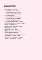Vorschau - Arbeitsblätter - Übungen zum Verb "haben" im Präsens - Seite 1