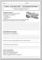 Vorschau - Arbeitsblätter - Gedichtanalyse Klasse 8, 9, 10: Faust I Goethe - Osterspaziergang - Seite 2