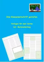 Vorschau - Arbeitsblätter - Vorlagen und Bastelanleitung für eine Klassenzeitschrift - Deckblatt
