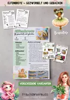 Vorschau - Arbeitsblätter - Elfenrezept 1: Elfenbrote gezwirbelt & gebacken 2. bis 6. Klasse - Seite 1