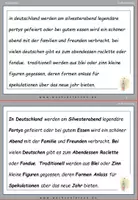 Vorschau - Fördermaterial/Inklusion - Silvestertraditionen weltweit Teil 1: Fehlerteufel Lesekarten Großschreibung - Seite 3