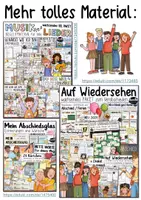 Vorschau - Merkblätter - 4 Jahre 1000 Schritte 🎵 - Tafelkarten zum Abschiedslied Grundschule - Seite 1