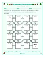 Vorschau - Spiele - Bruchrechnen Labyrinth: Klasse 6, Addieren St. Patrick's - Seite 1