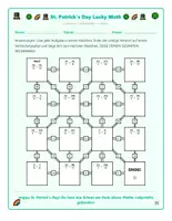 Vorschau - Spiele - Bruchrechnen Labyrinth: Klasse 6, Addieren St. Patrick's - Seite 3