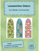 Vorschau - Mal- und Bastelvorlagen - Ostern Lesezeichen / Basteln und Ausmalen - Deckblatt