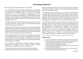 Vorschau - Arbeitsblätter - Arbeitsblatt + Quelle: Das Potsdamer Abkommen - Seite 1
