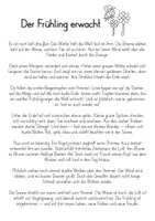 Vorschau - Arbeitsblätter - Klanggeschichte - "Der Frühling erwacht" - Seite 1