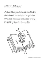 Vorschau - Mal- und Bastelvorlagen - 8 Frühlingsgedichte zum Ausmalen: Kreative Lesemotivation - Seite 3