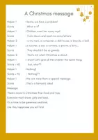 Vista previa - Hojas de trabajo - A Christmas message role play for Primary kids - página 2