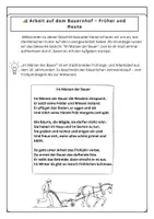 Vorschau - Arbeitsblätter - Im Märzen der Bauer – Arbeit auf dem Bauernhof früher und heute verstehen (Gedicht mit Aufgaben & Lösungen) | Geschichte + Deutsch Klasse 5/6 - Seite 1