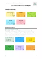 Vorschau - Arbeitsblätter - Welche geometrishen Körper gibt es - Deckblatt
