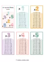 Προεπισκόπηση - Flashcards - Η Προπαίδεια για αφίσες, μπρελόκ και τετράδιο - Β' & Γ' Δημοτικού - Σελίδα 1