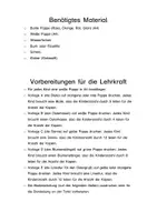Vorschau - Mal- und Bastelvorlagen - Osterkarte mit gefalteter Blume (Kunst in Klasse 1 und 2) - Seite 1