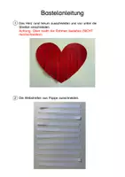 Vorschau - Mal- und Bastelvorlagen - Muttertagskarte mit Herz - Papierweben (Kunst in Klasse 1-4) - Seite 2