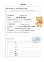 Vorschau - Arbeitsblätter - Simple Past Worksheet Freebie - Deckblatt