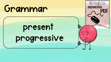 Vorschau - Arbeitsblätter - interactive pdf - "present progressive" (interaktives Mini-Workbook & LERNVIDEO) - Seite 2