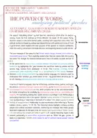Vorschau - Arbeitsblätter - Analysing political speeches (UK): Beispiel + Analyse - Deckblatt