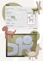 Vorschau - Mal- und Bastelvorlagen - Einfaches Holz-DIY: Schnittmuster für Dinohocker | PDF Bauplan zum Ausdrucken - Seite 3
