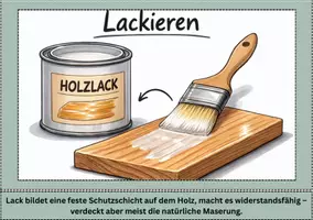 Vorschau - Bildkarten - Oberflächenbehandlung von Holz - Bildkarten - Deckblatt
