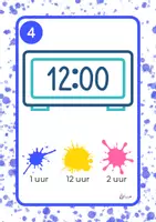 Voorbeeld - Kloklezen tot op het uur op de digitale klok - Voorblad