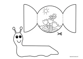 Vorschau - Mal- und Bastelvorlagen - Aufklappbare Frühlingsschnecke - Seite 3