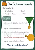 Vorschau - Arbeitsblätter - 10 Experimente zu Schwimmen und Sinken - Anleitungen & Stationenkarten - Seite 1